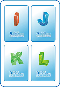 Английская буква I, J, K, L 