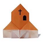 Оригами церковь