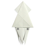 Оригами кальмар