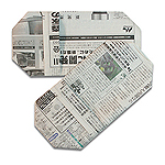 Оригами тапочки из газеты