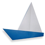 Оригами яхта схема