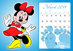 Календарь детский на 2011 год для девочки