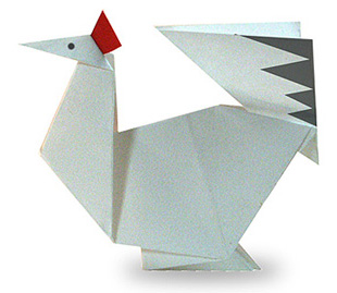 Оригами курица