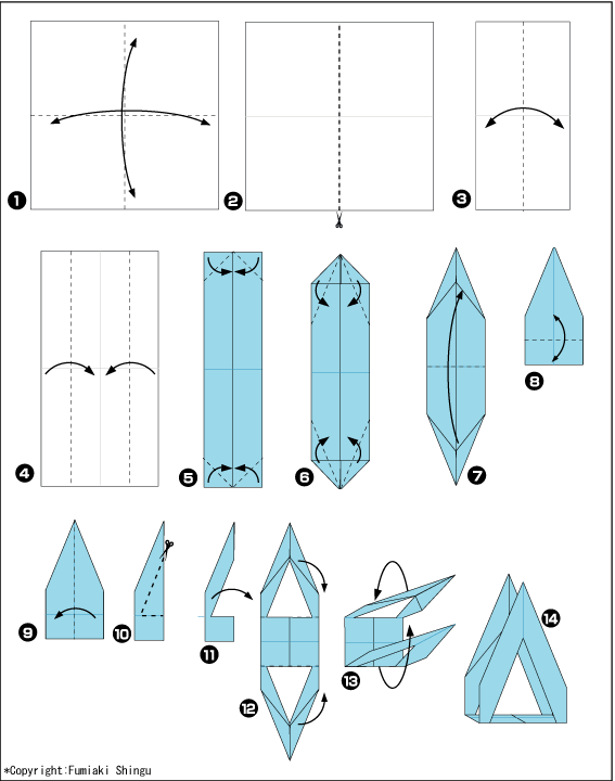 Схема объемное 3д оригами колесо обозрения