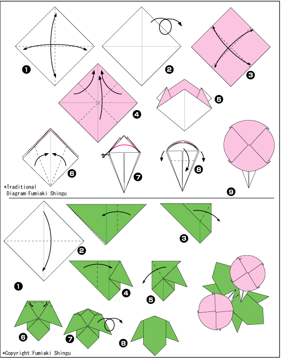Схема модульного оригами кувшинка
